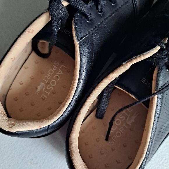 Lacoste Chaymon Black Leather Sneakers - Picture 5 of 7